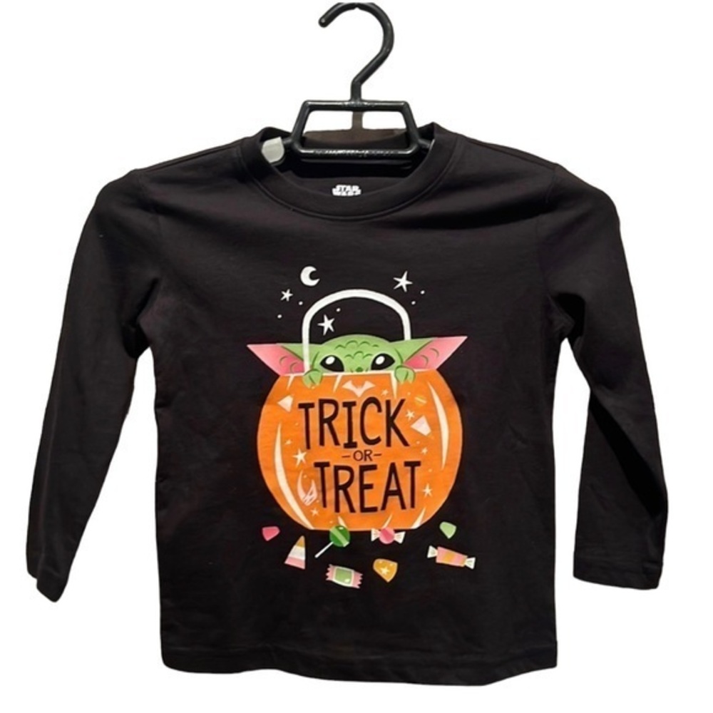 New Star Wars Baby Yoda Halloween Trick or Treat Tee Shirt Size 2T Disney NWT